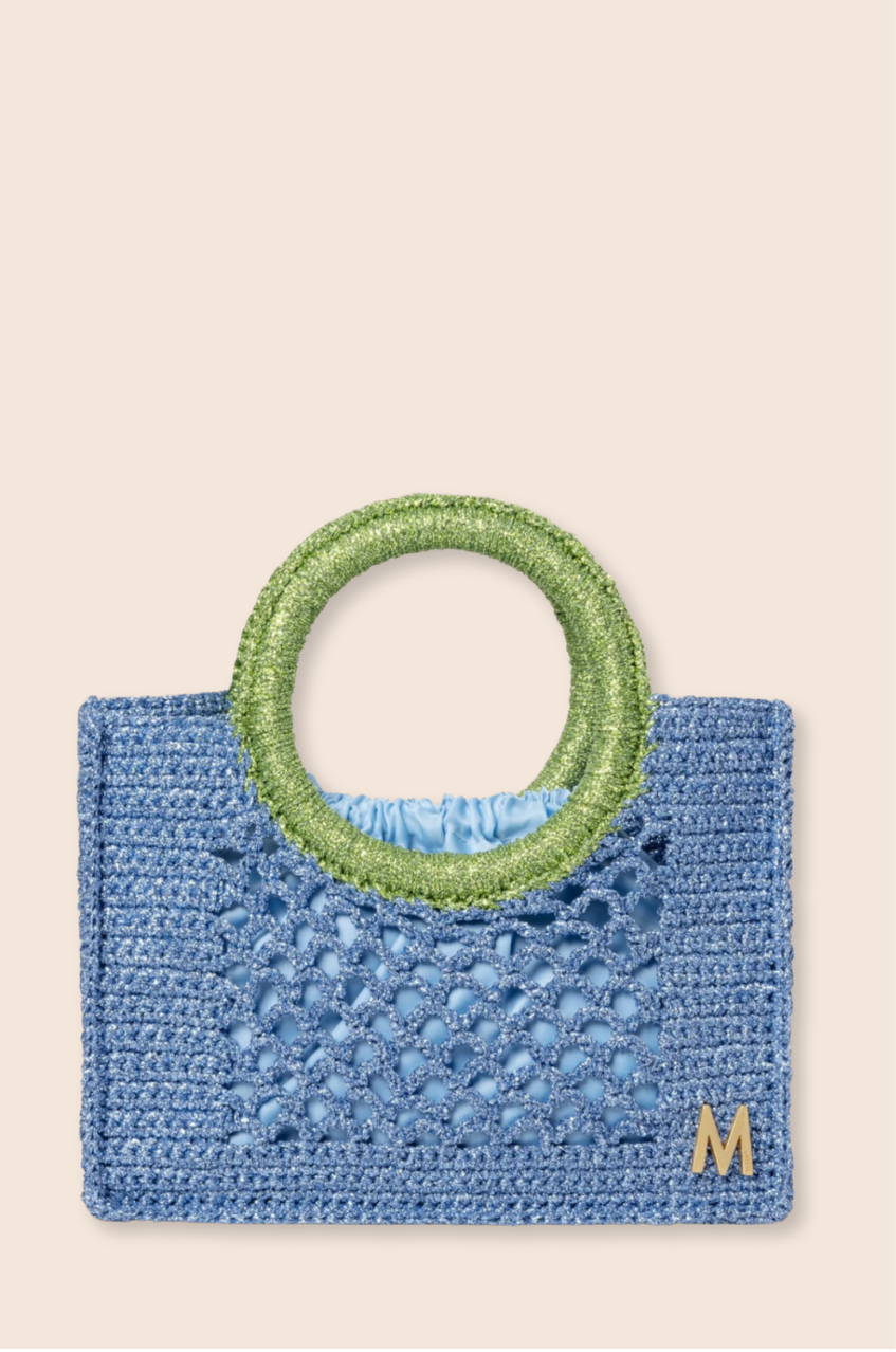 SMALL FISHNET - SKY BLUE & PISTACHE