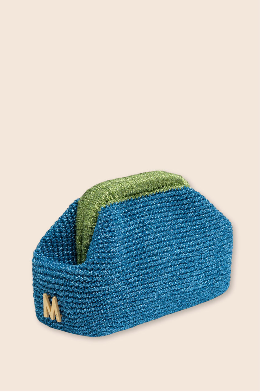 SMALL CLUTCH - OCEAN & PISTACHE