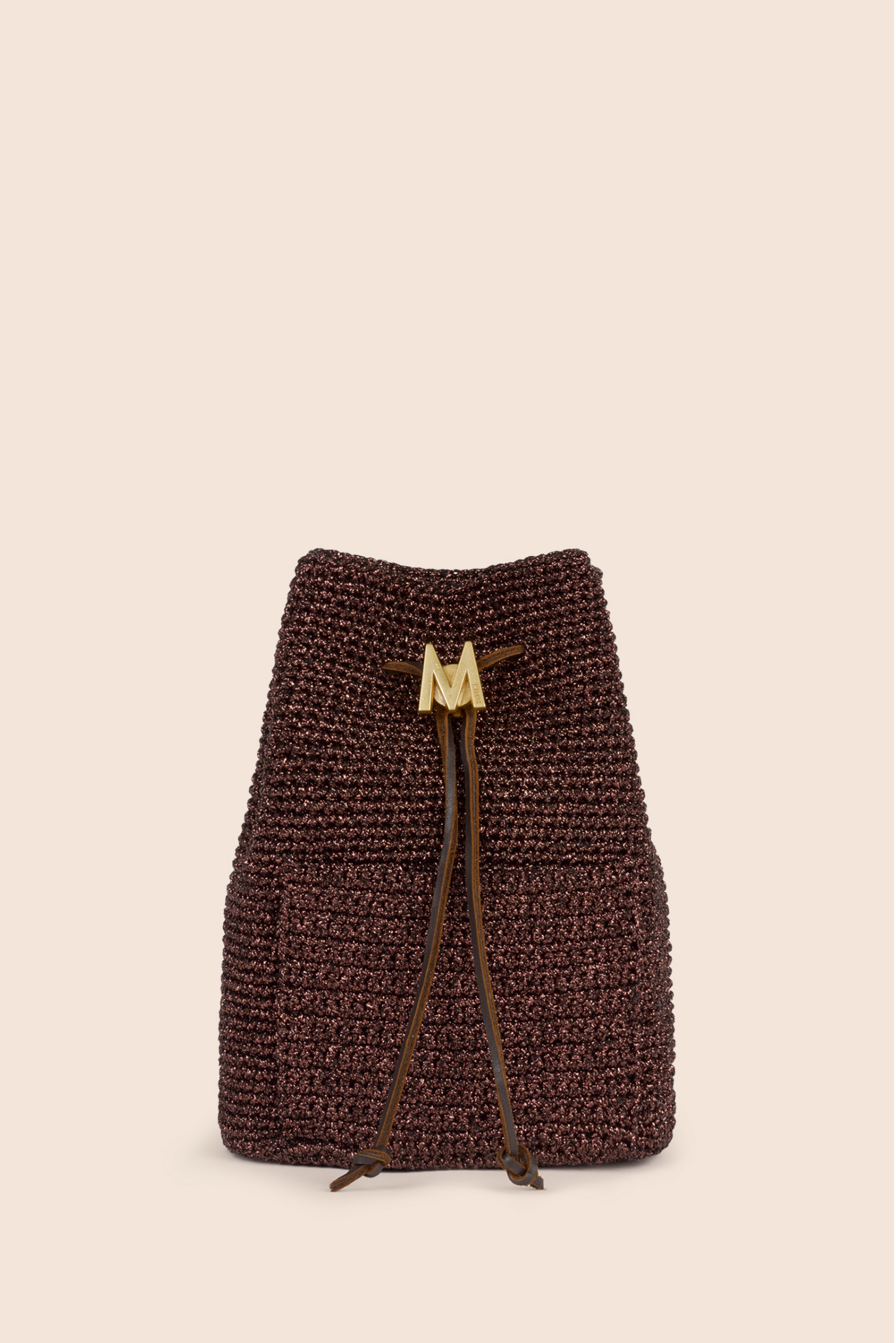 SMALL BUCKET - LUREX BROWN