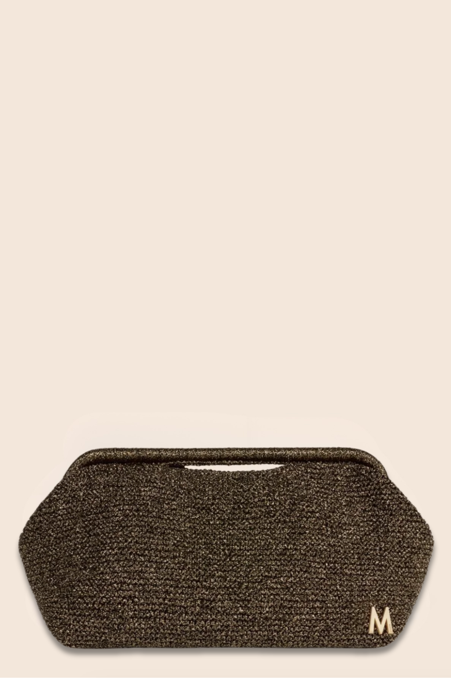 BIG CLUTCH LUREX HAND - KAKI