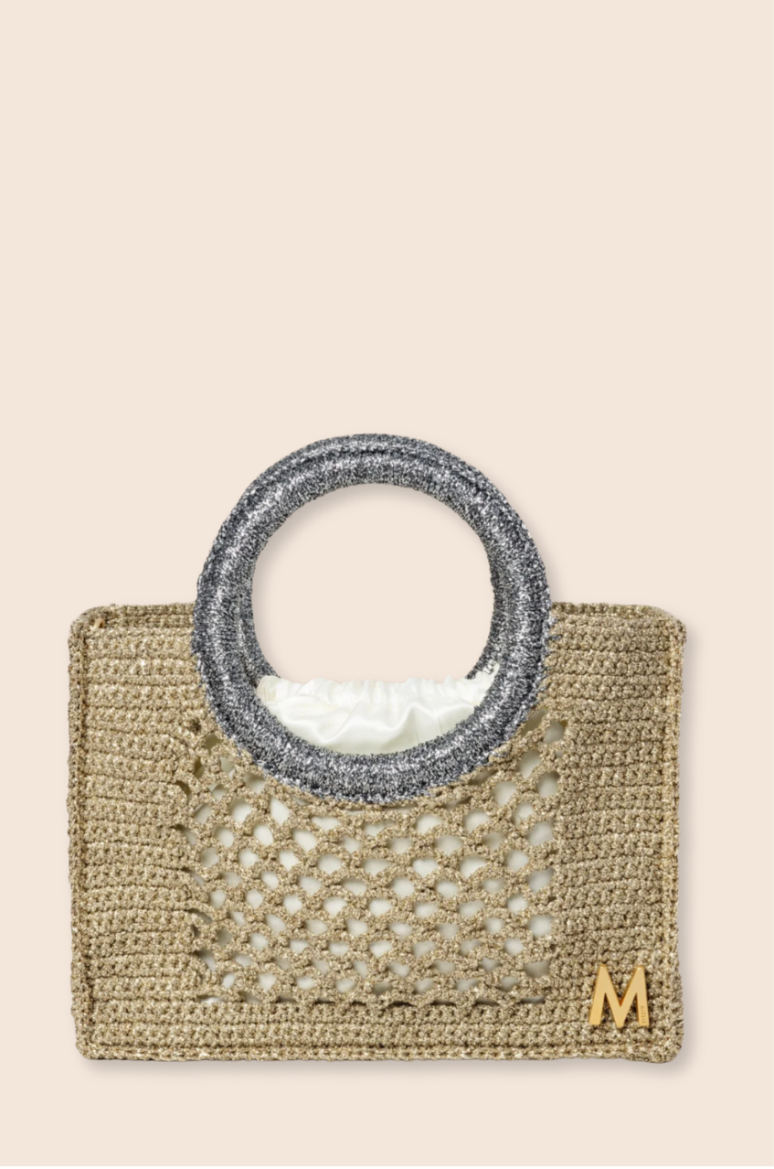 SMALL FISHNET - LIGHT GOLD & SILVER