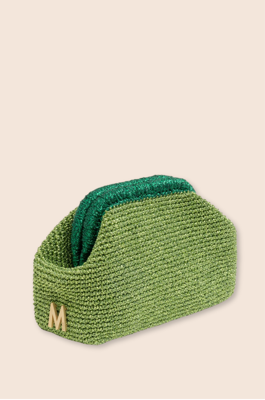 SMALL CLUTCH - PISTACHE & EMERAUDE
