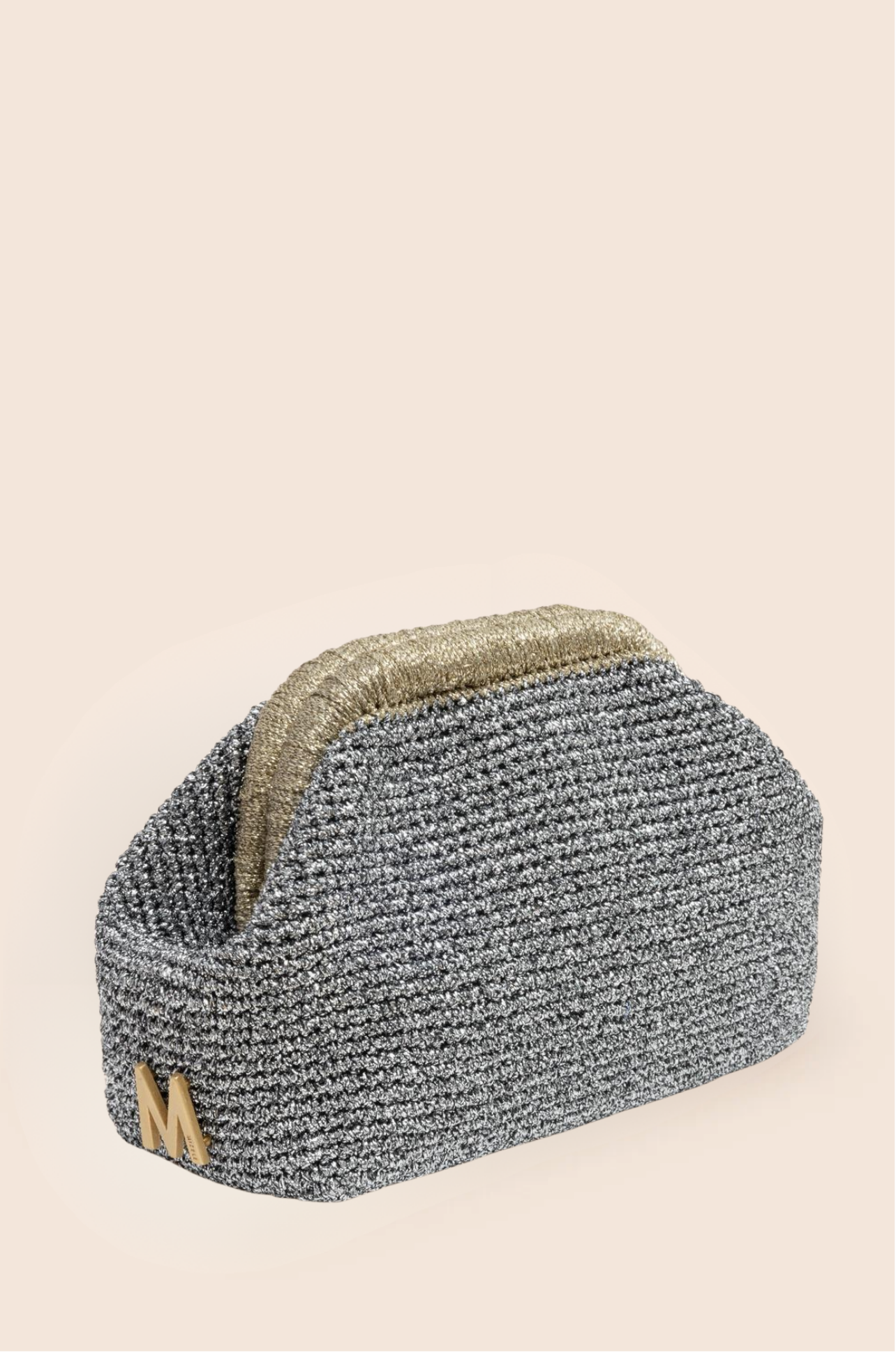 SMALL CLUTCH - SILVER & LIGHT GOLD