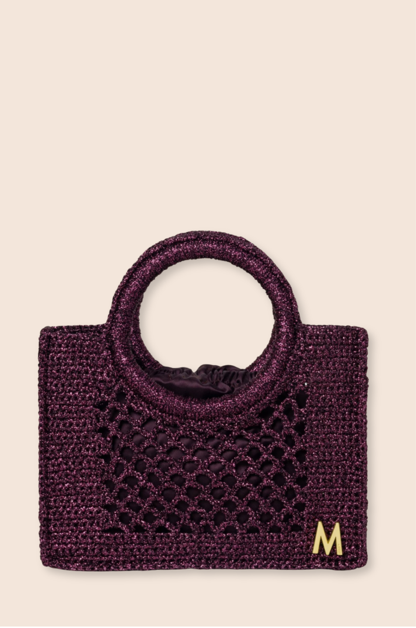 SMALL FISHNET - AUBERGINE