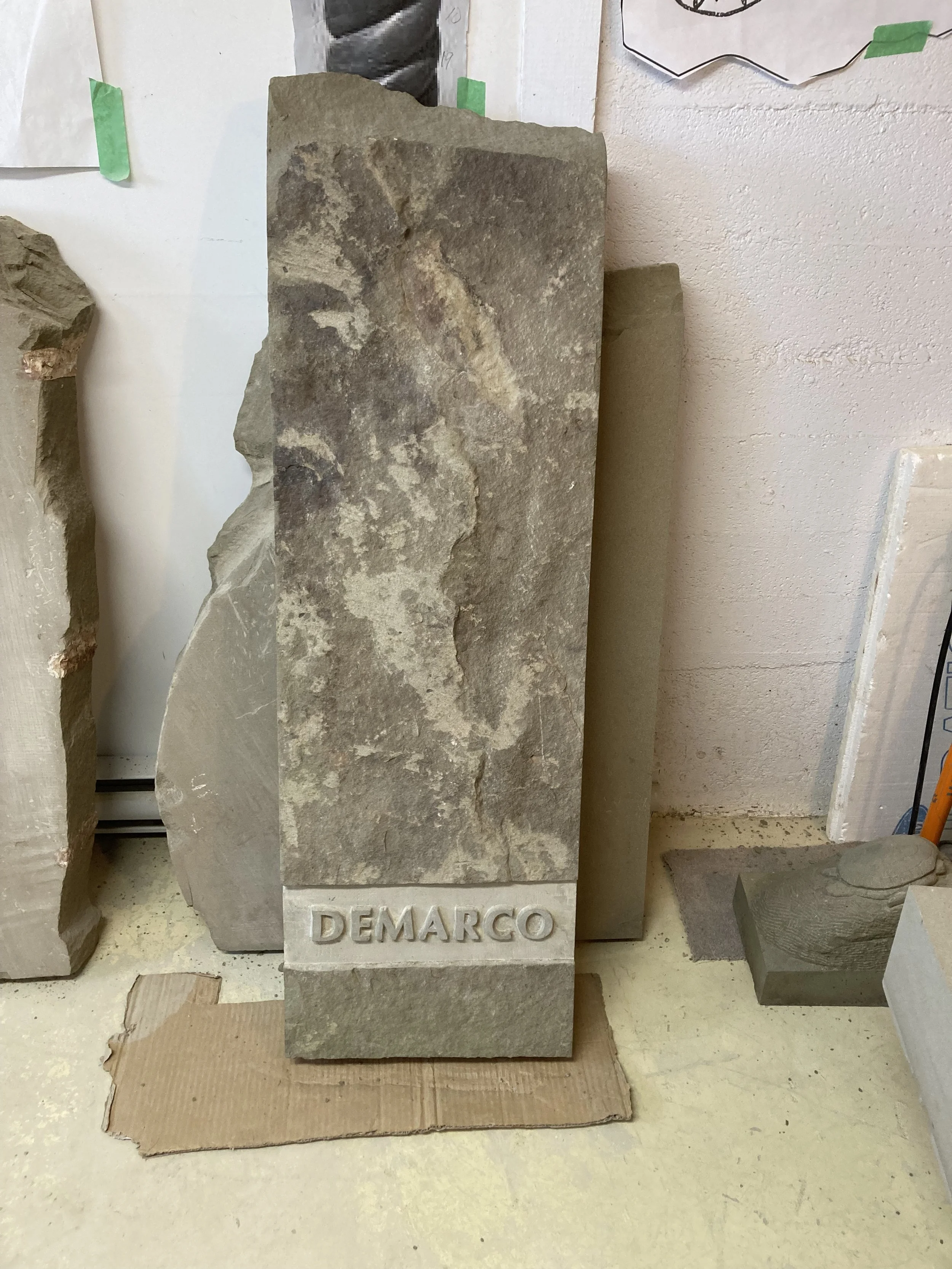 Headstone - reverse side