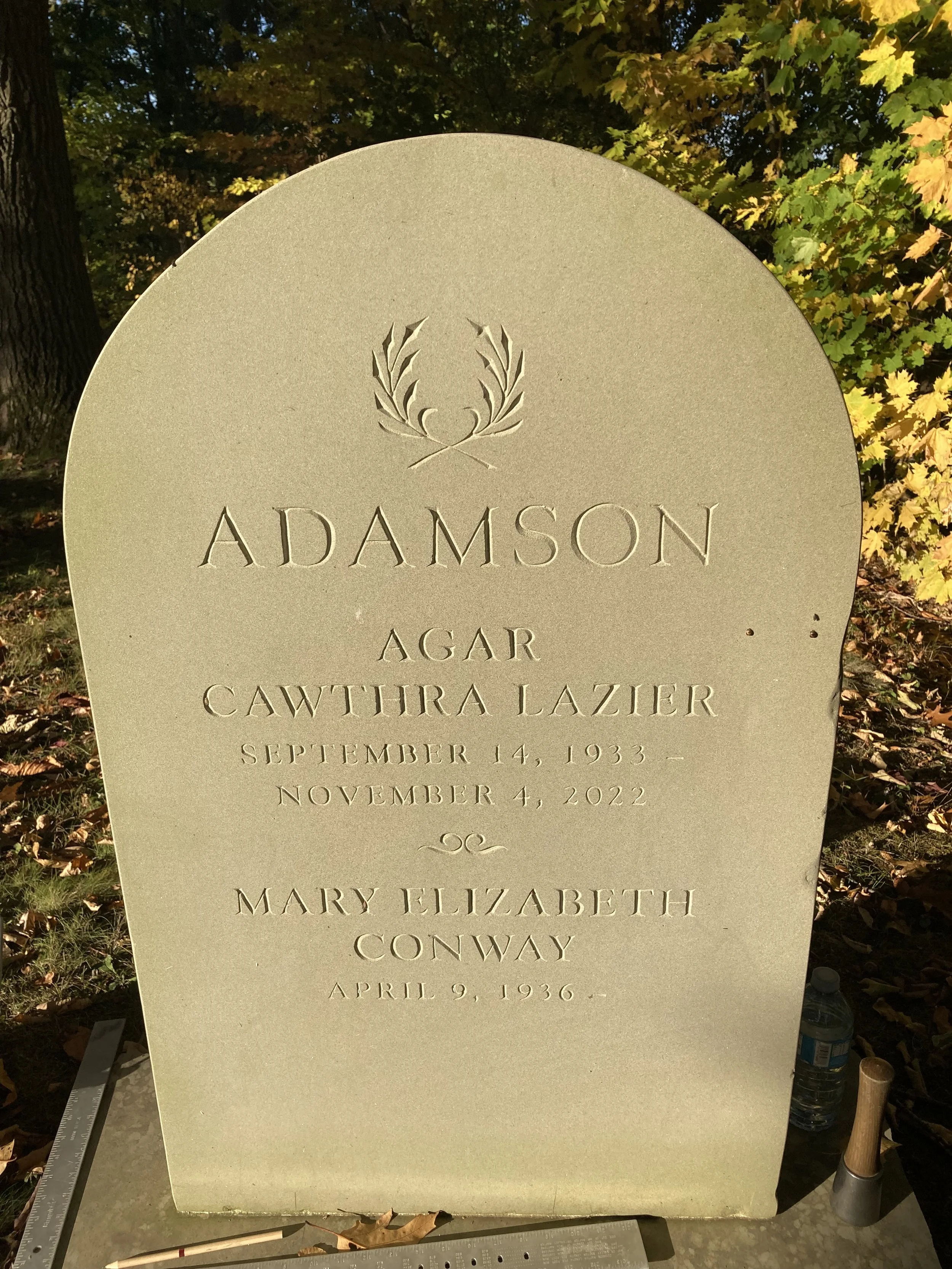 Headstone installed in Wolfville 