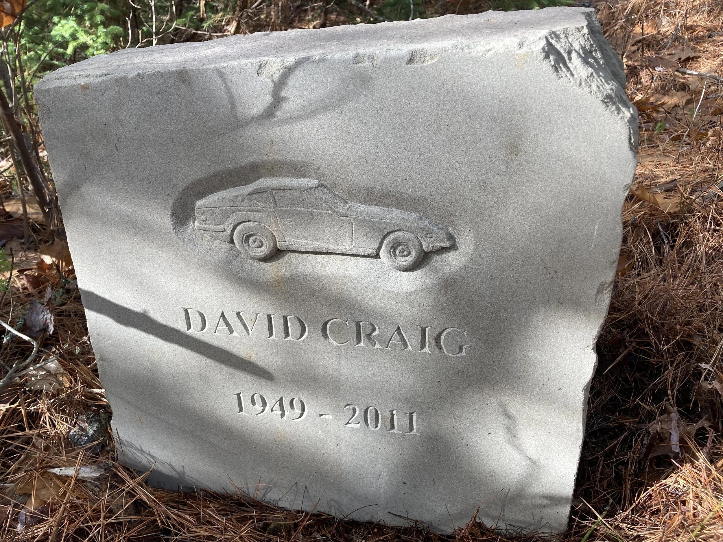 Memorial stone for my brother