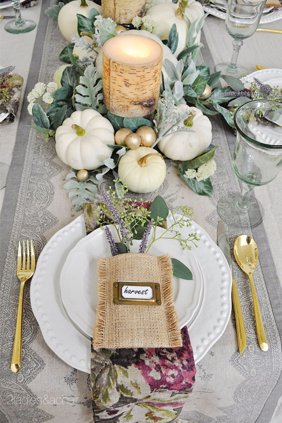  A Simple Beautiful Way to Decorate Your Dining Table for Fall 