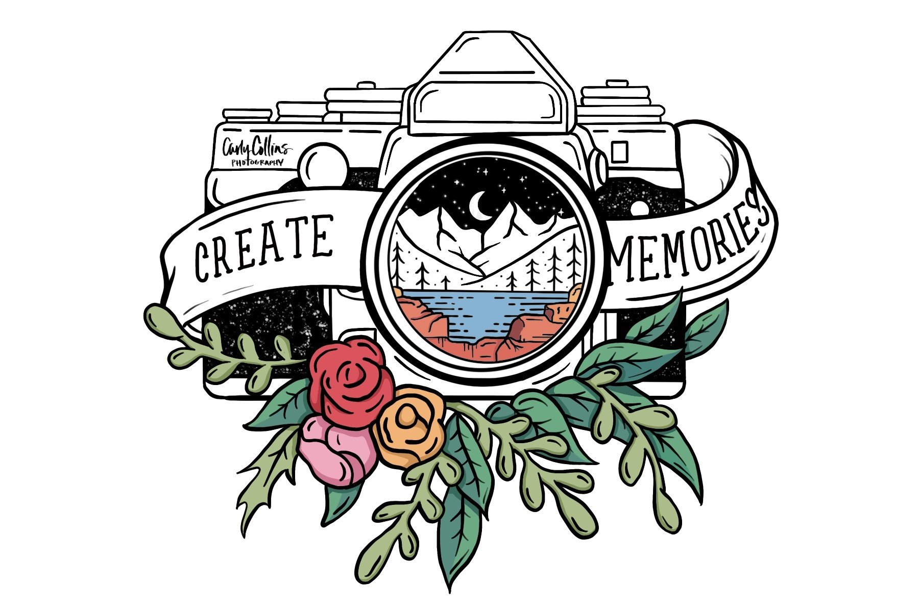 Carly Collins Photography  //  Vinyl Sticker