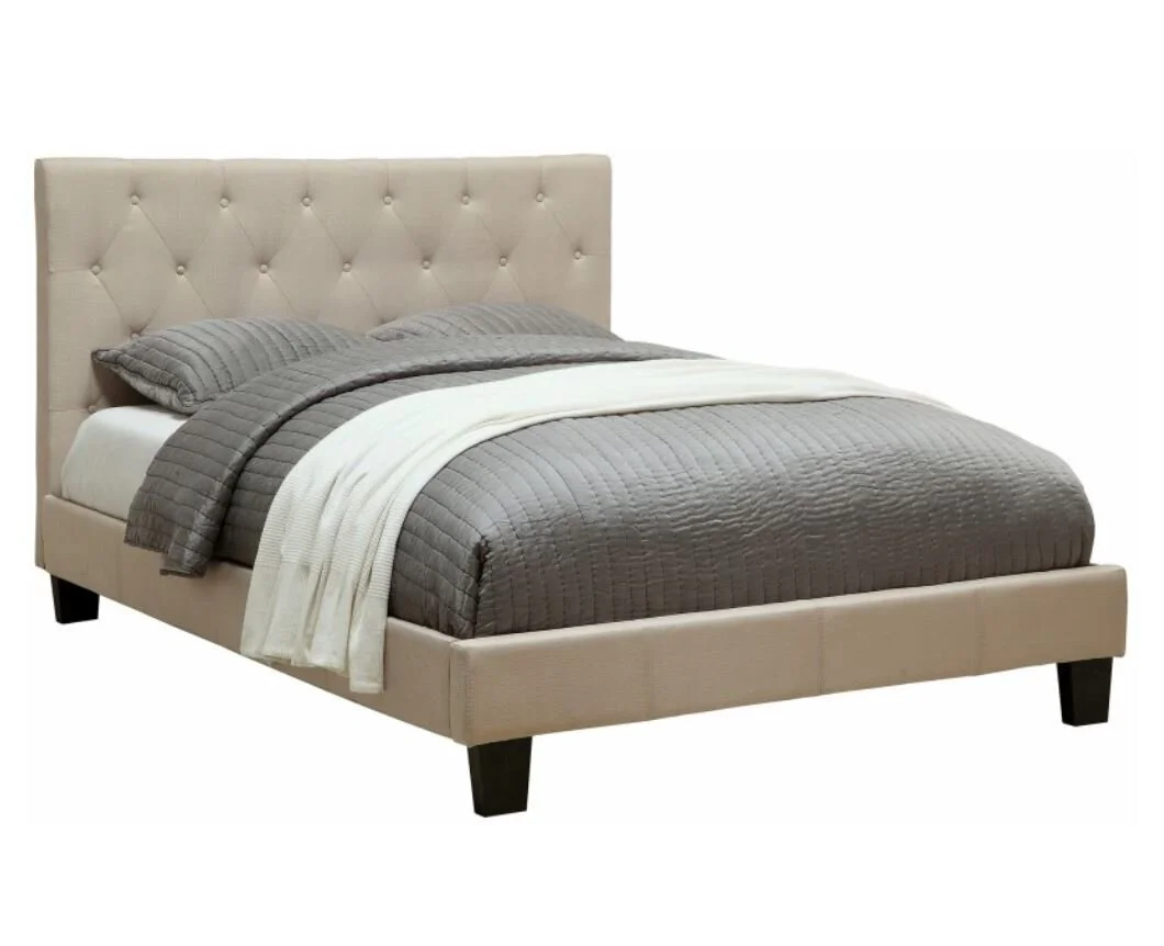 Summit  | Platform Bed in Natural Linen