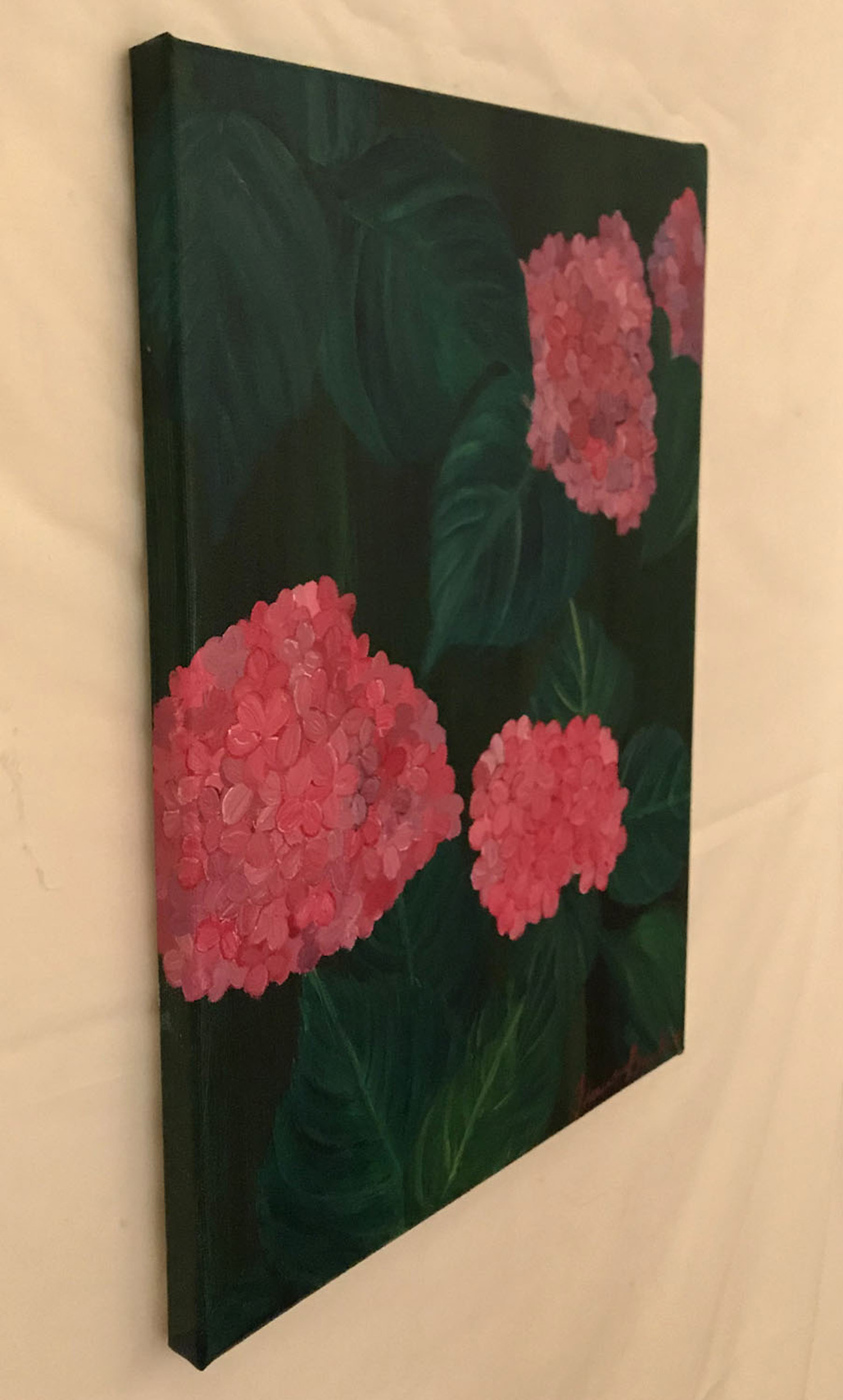 Acrylic - Pink Hydrangeas - Oct2017 - Left View - HiRes.jpg