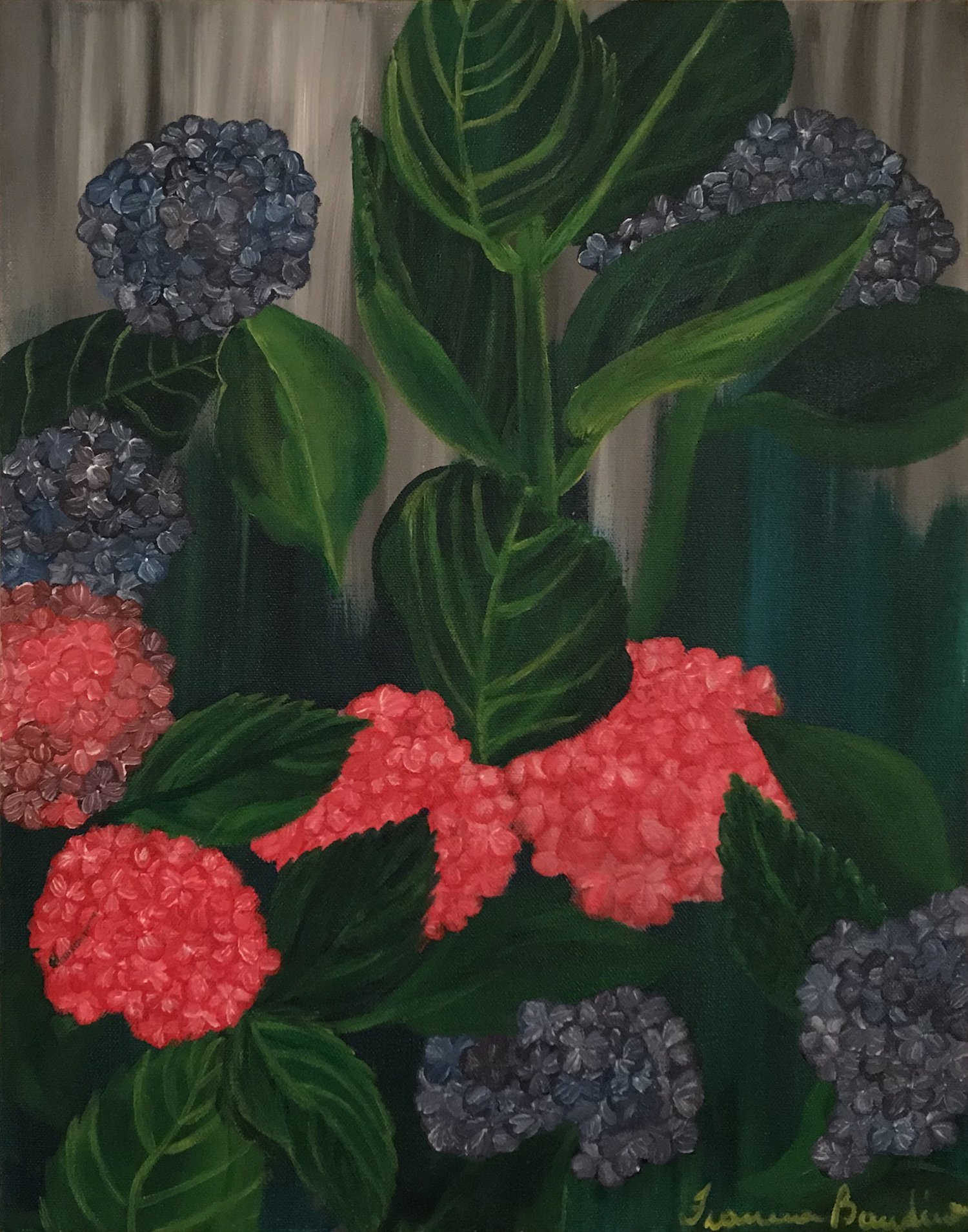 Hydrangeas in the Garden