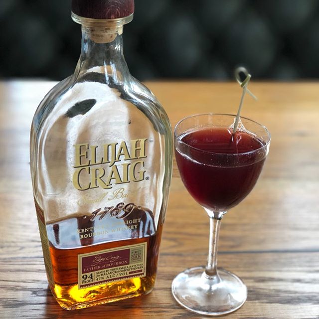 Sure! We have amazing #friedchicken 🍗 - but we also have a killer #bourbon list! 🥃 Start your weekend right with an @elijahcraig small batch Manhattan. OR (swipe) if you&rsquo;re feeling extra-extra try the 2018 release of @oldforester Birthday Bou