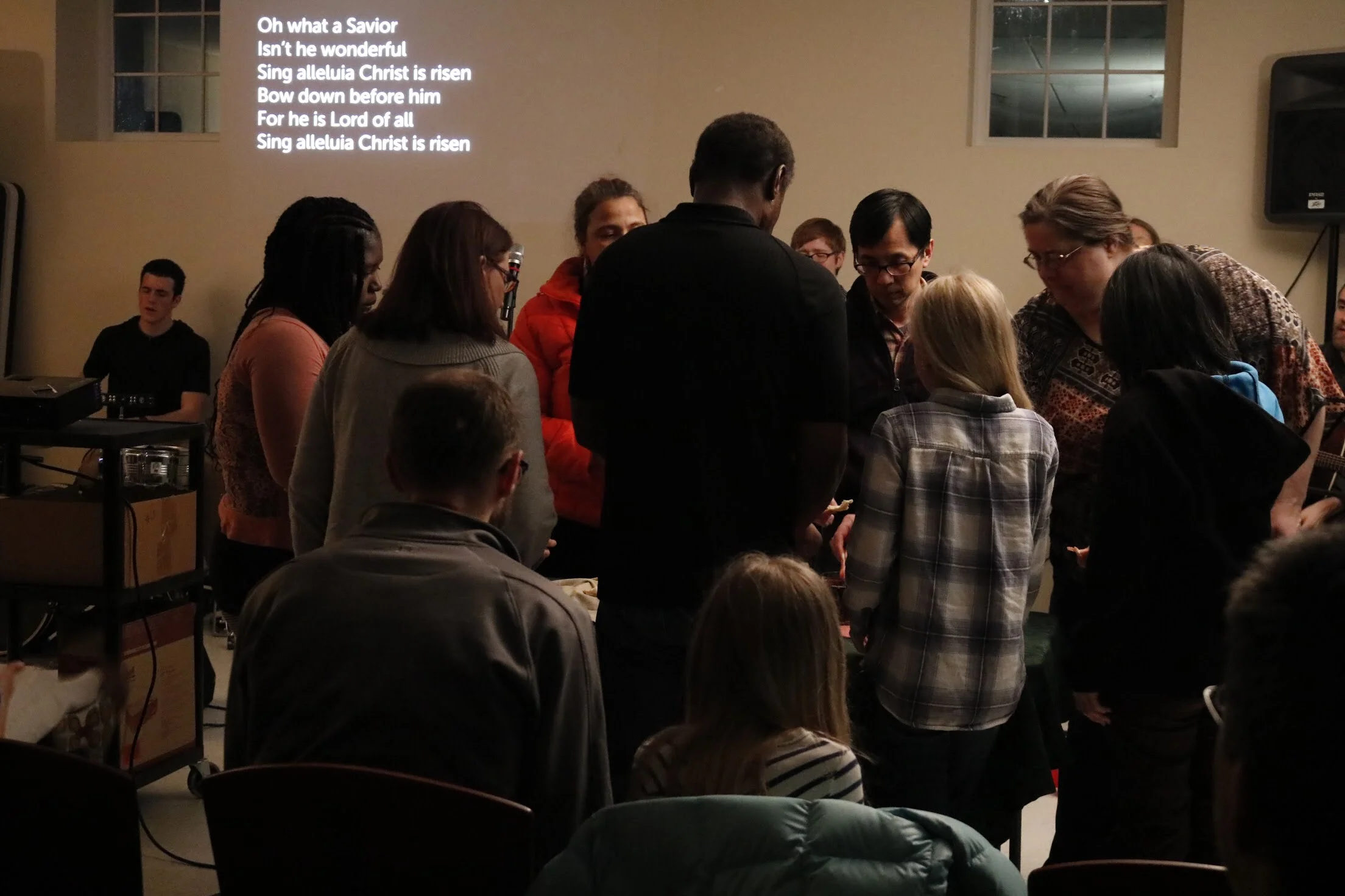 We gather around a table of friendship that Jesus has welcomed us all to in community groups, gatherings of friends, Sunday meetings, and special events.