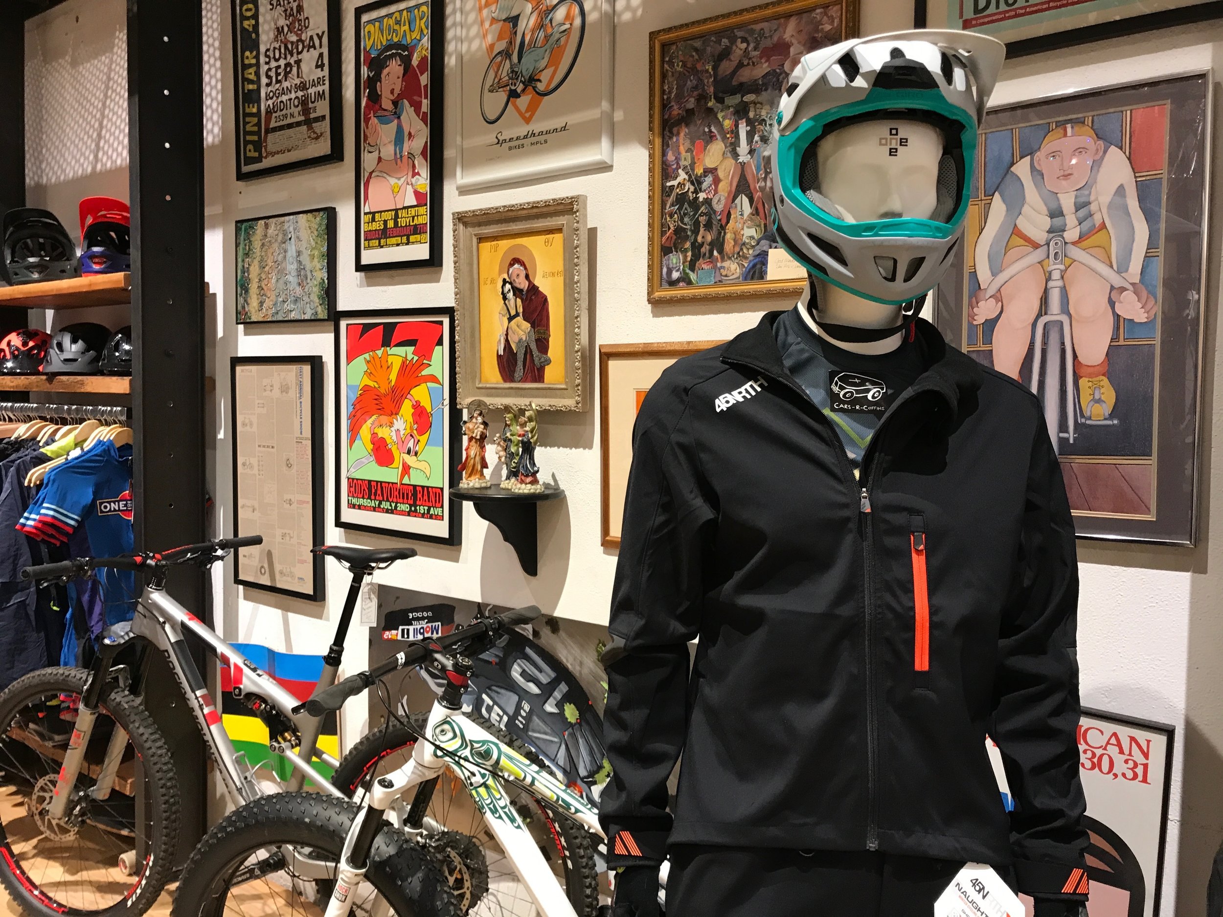 One on One Bicycle Studio in the North Loop neighborhood of Minneapolis offers killer gear, local art, and a damn good cup of joe.