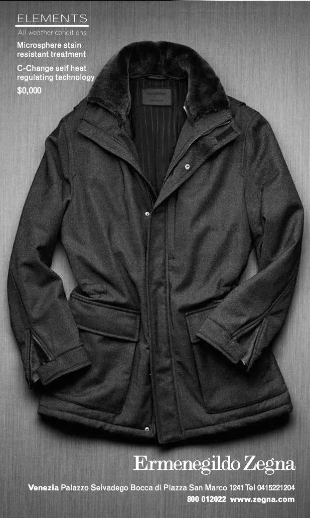 Ermenegildo Zegna- Layout design
