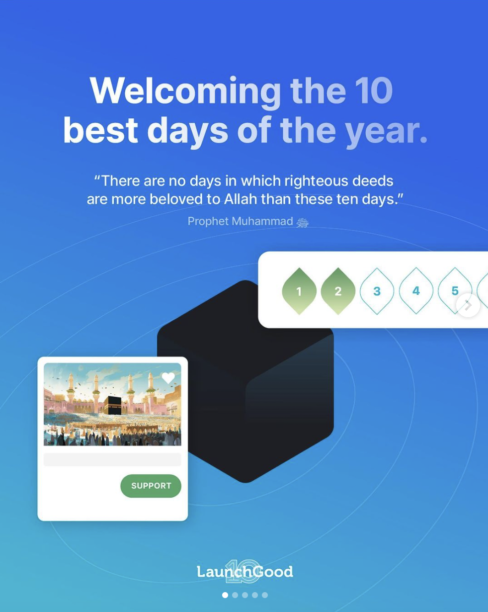 LaunchGood - Product feature