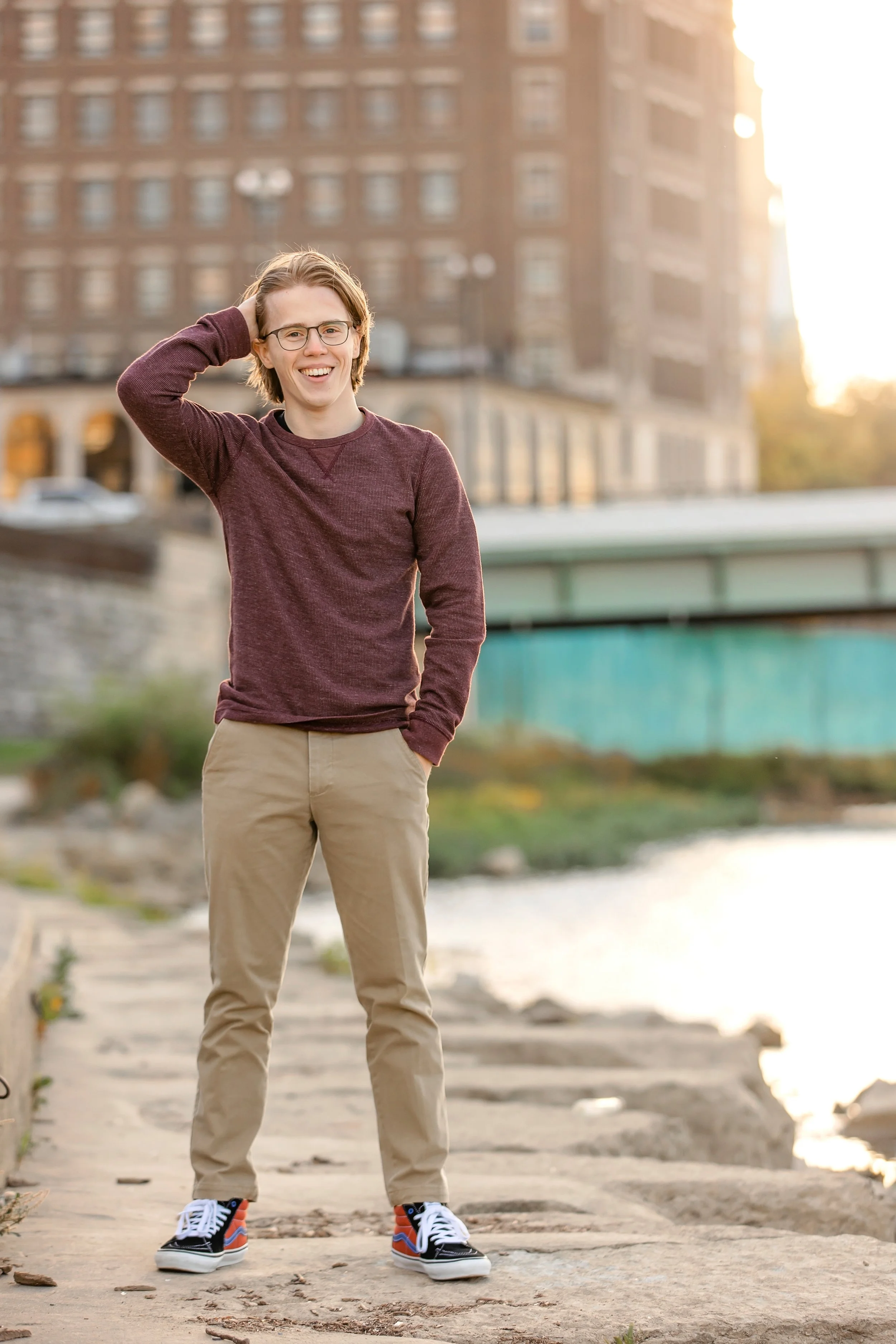 Senior Session at Riverscape Metropark in Dayton OH