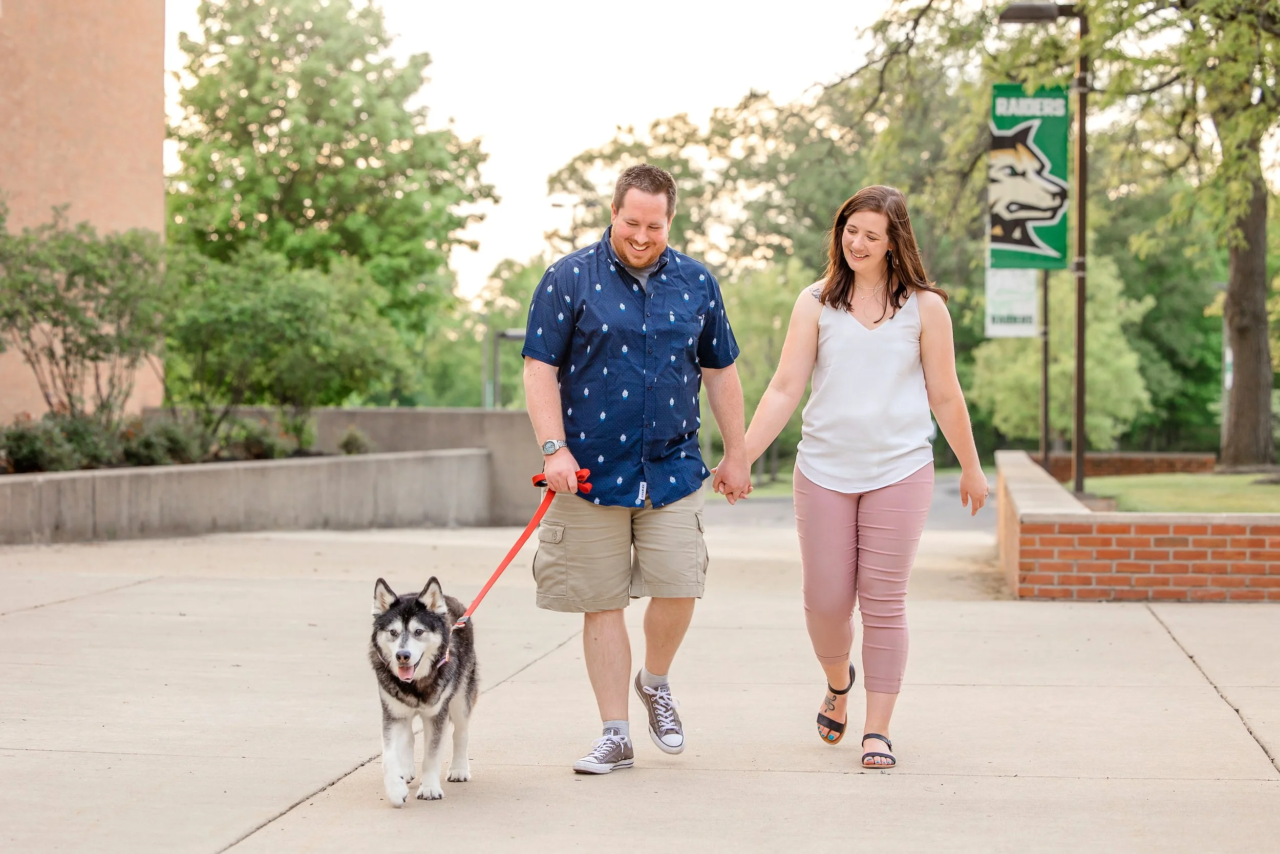 Engagement Session at Wright State University in Dayton OH