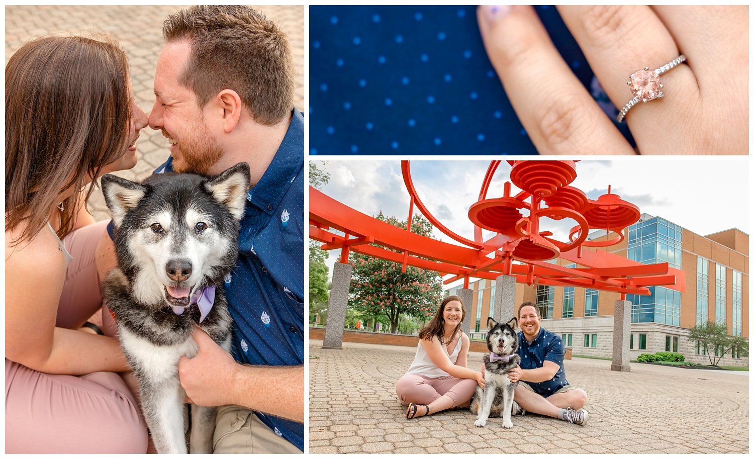Engagement Session at Wright State University in Dayton OH
