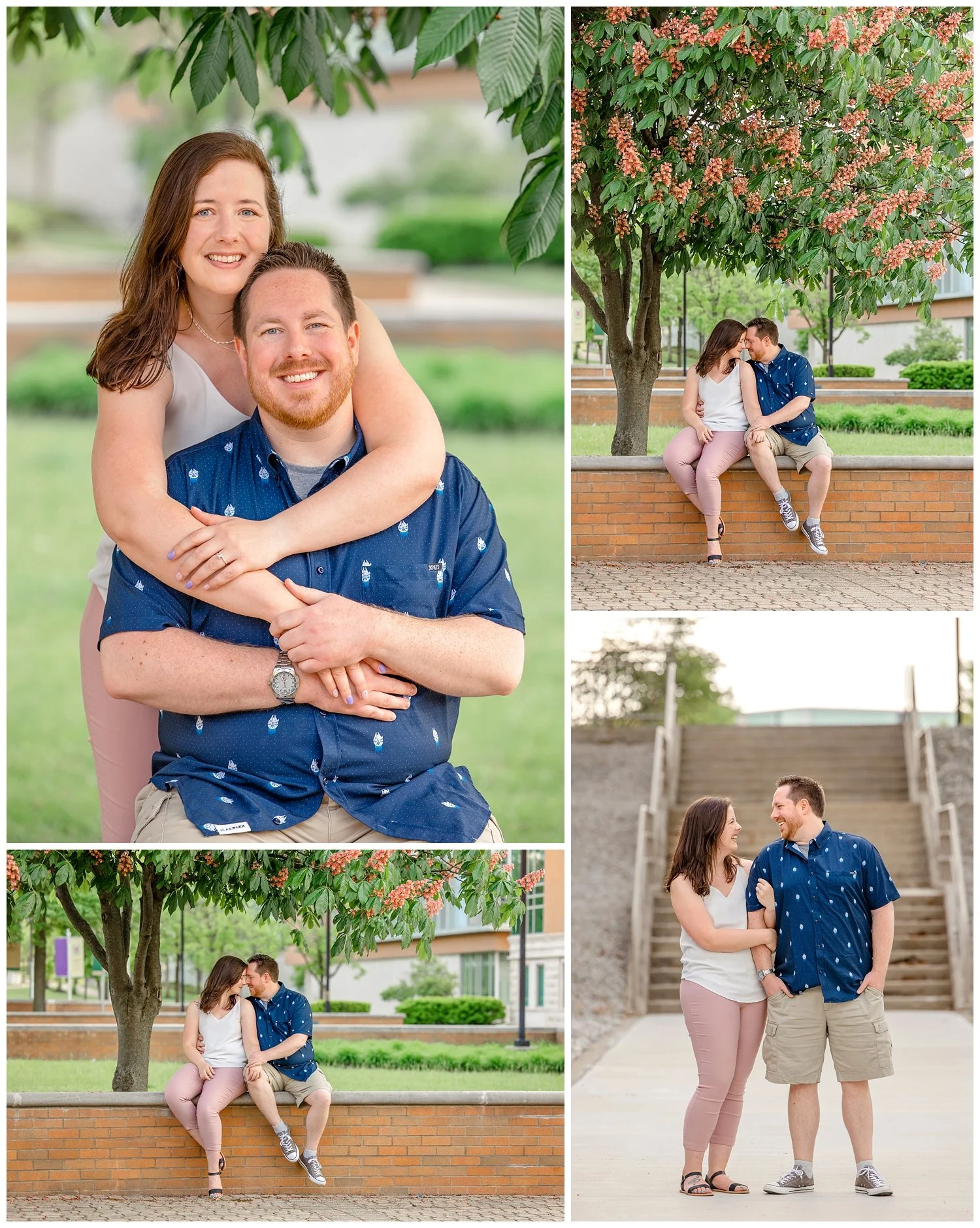 Engagement Session at Wright State University in Dayton OH