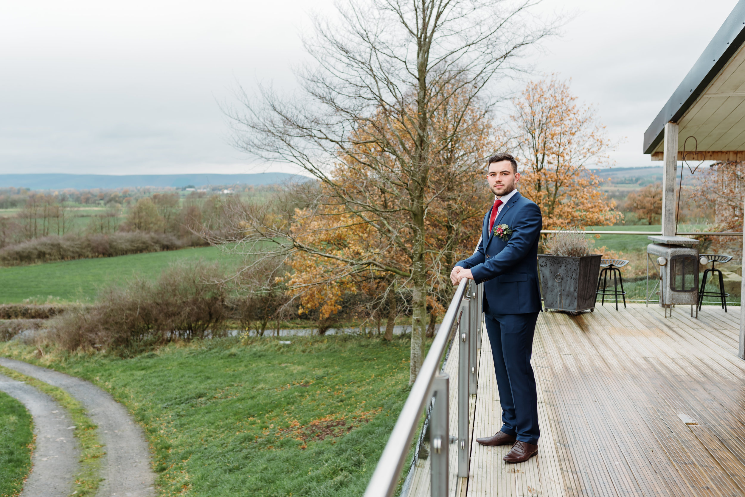 Groom preparation - Bashall Barn