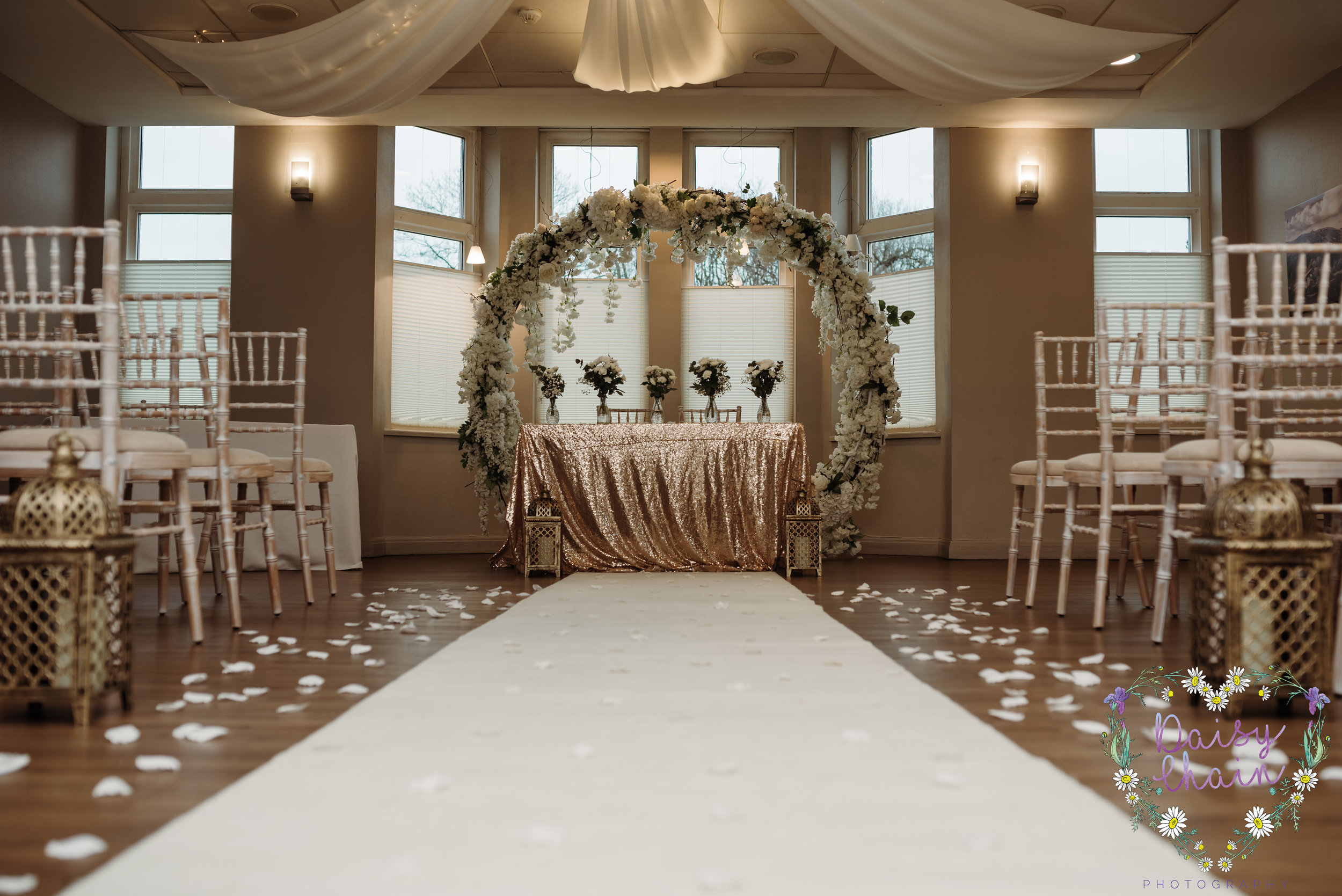 Wedding aisle - cheadle house