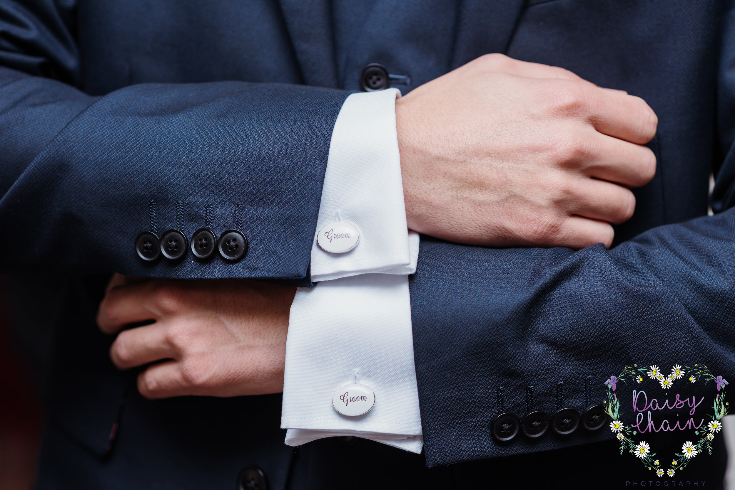 Grooms cuff links - Cheshire wedding