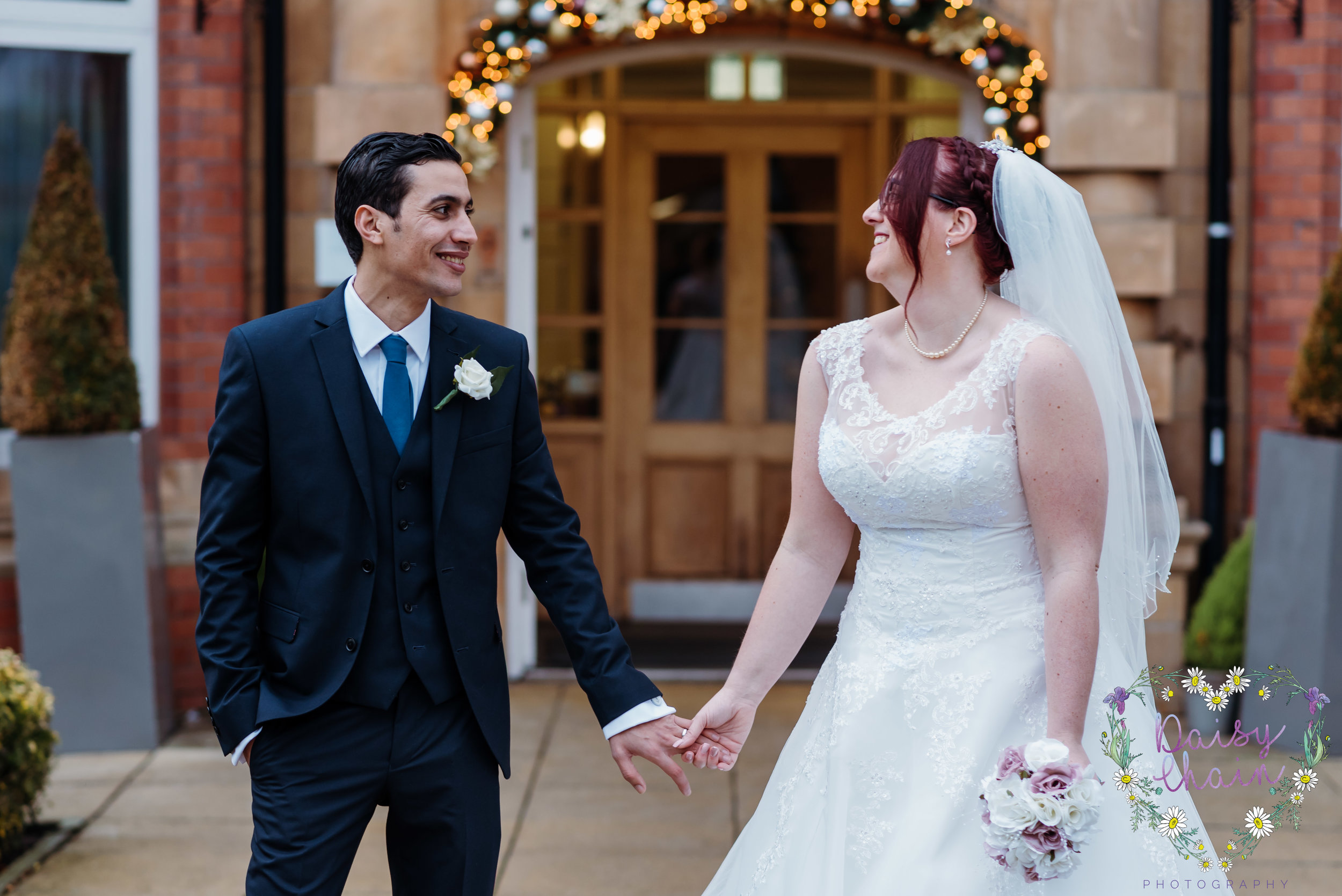 Husband and wife - cheadle house wedding