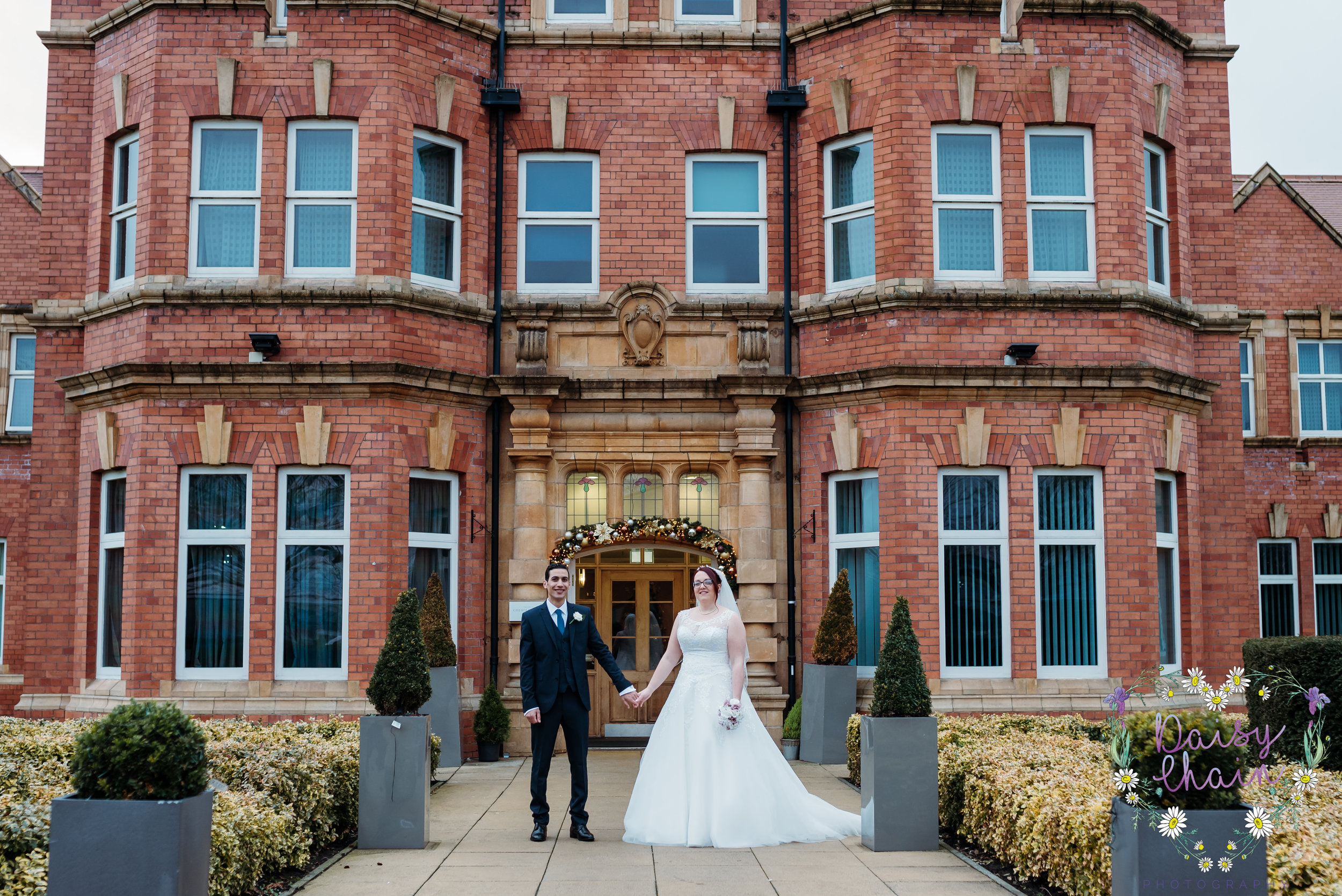 Bride and groom - cheadle house