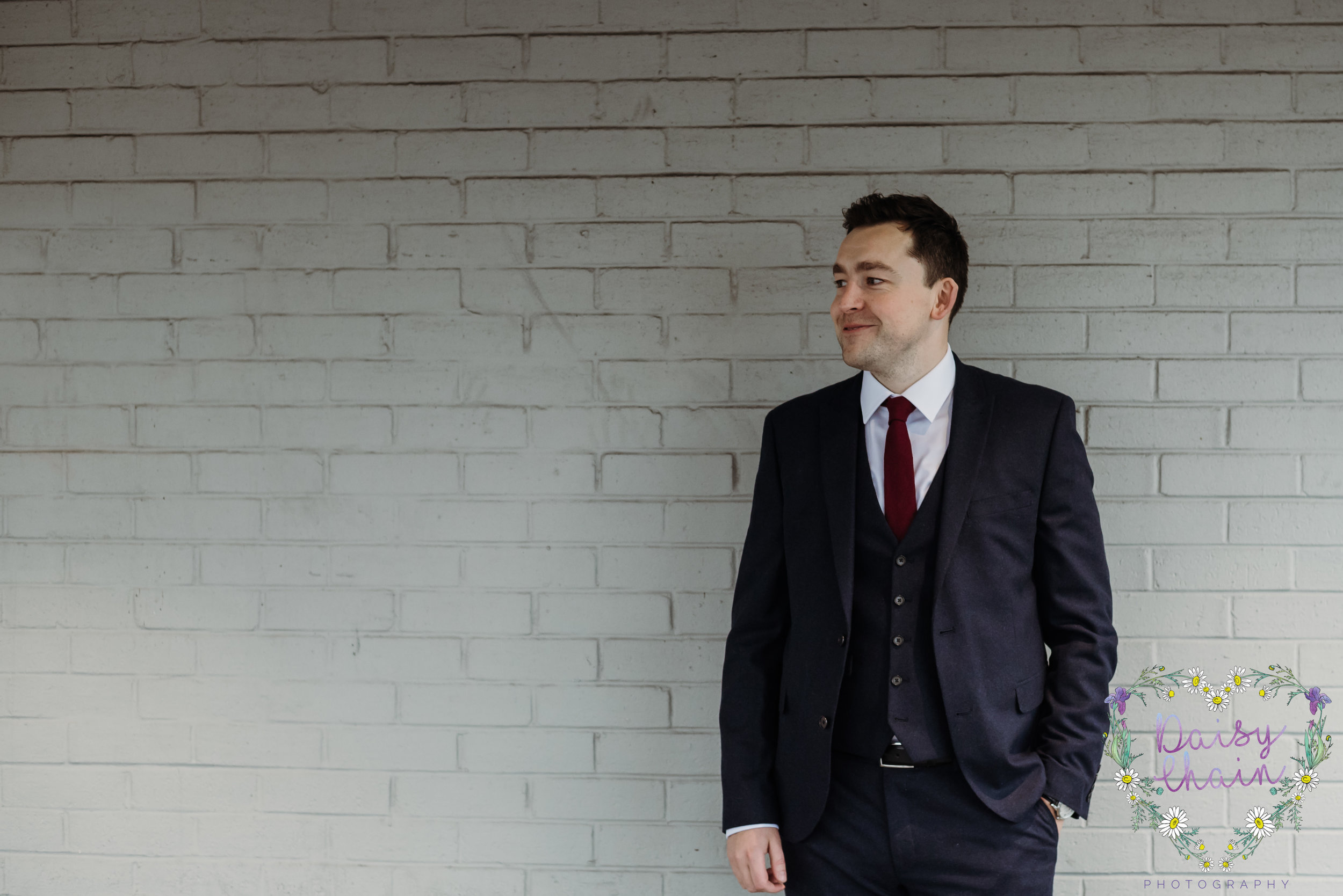 Groom preparation - Salmesbury Hotel, Lancashire.