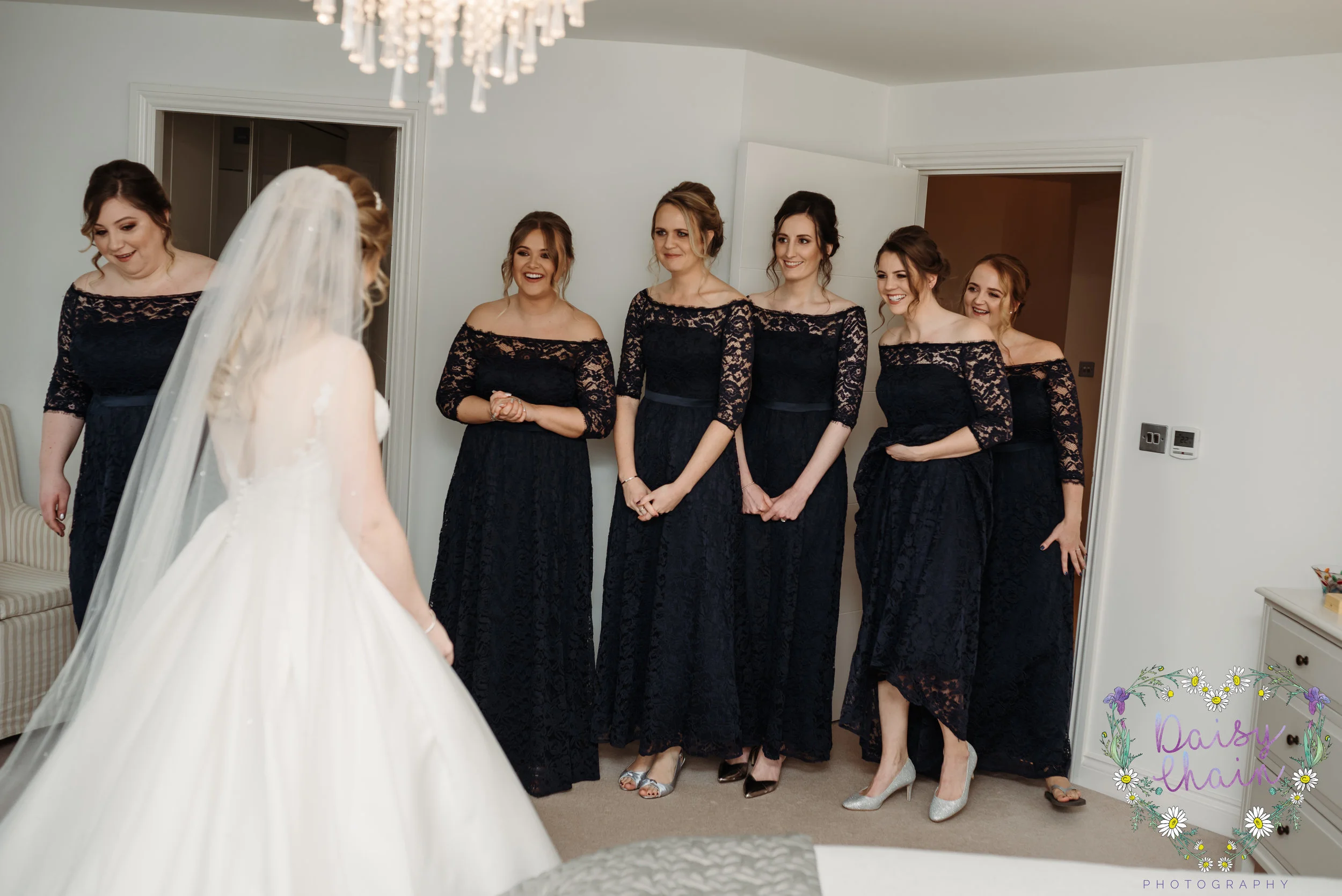 First glimpse of the bride - lancashire