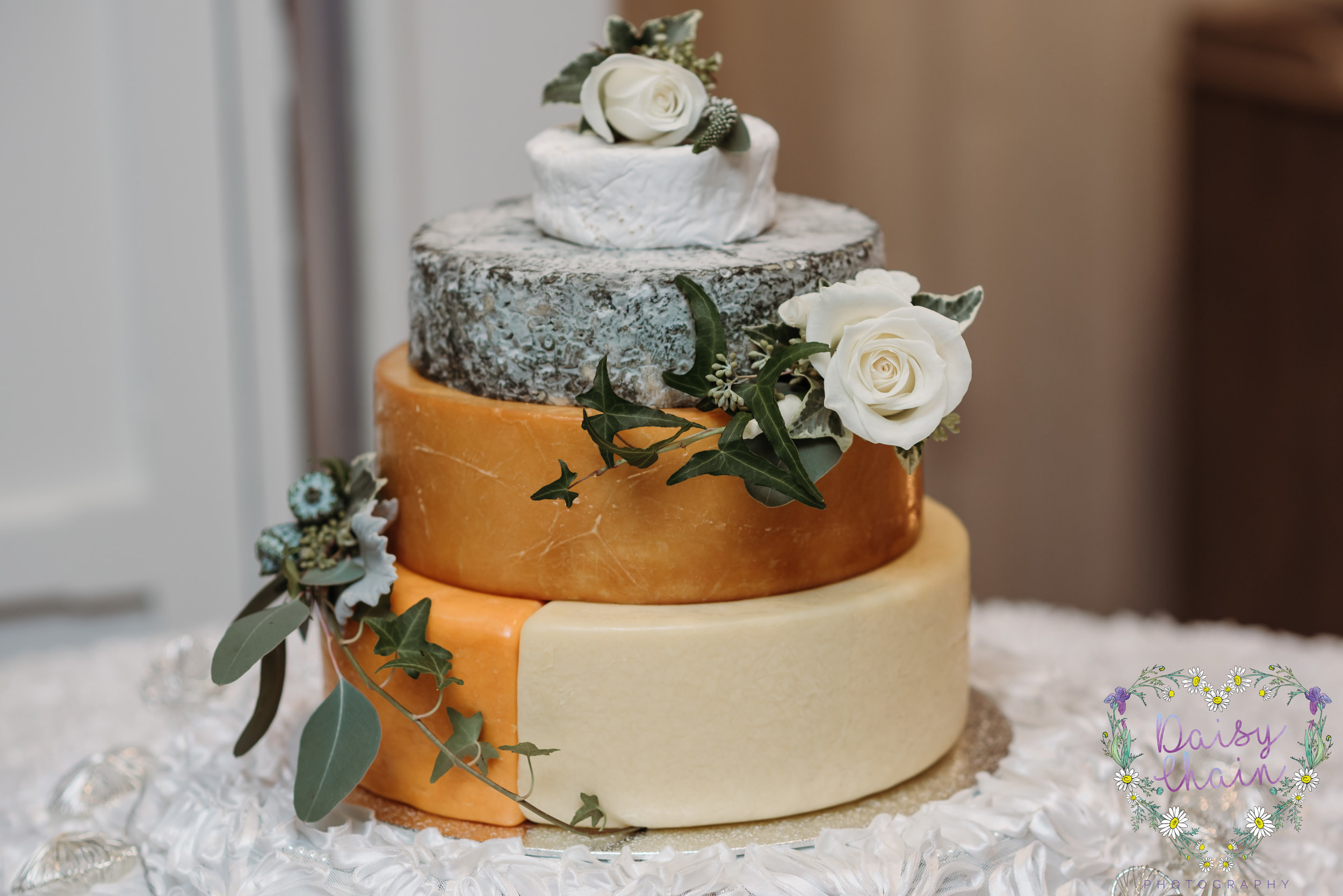 wedding cake made of cheese