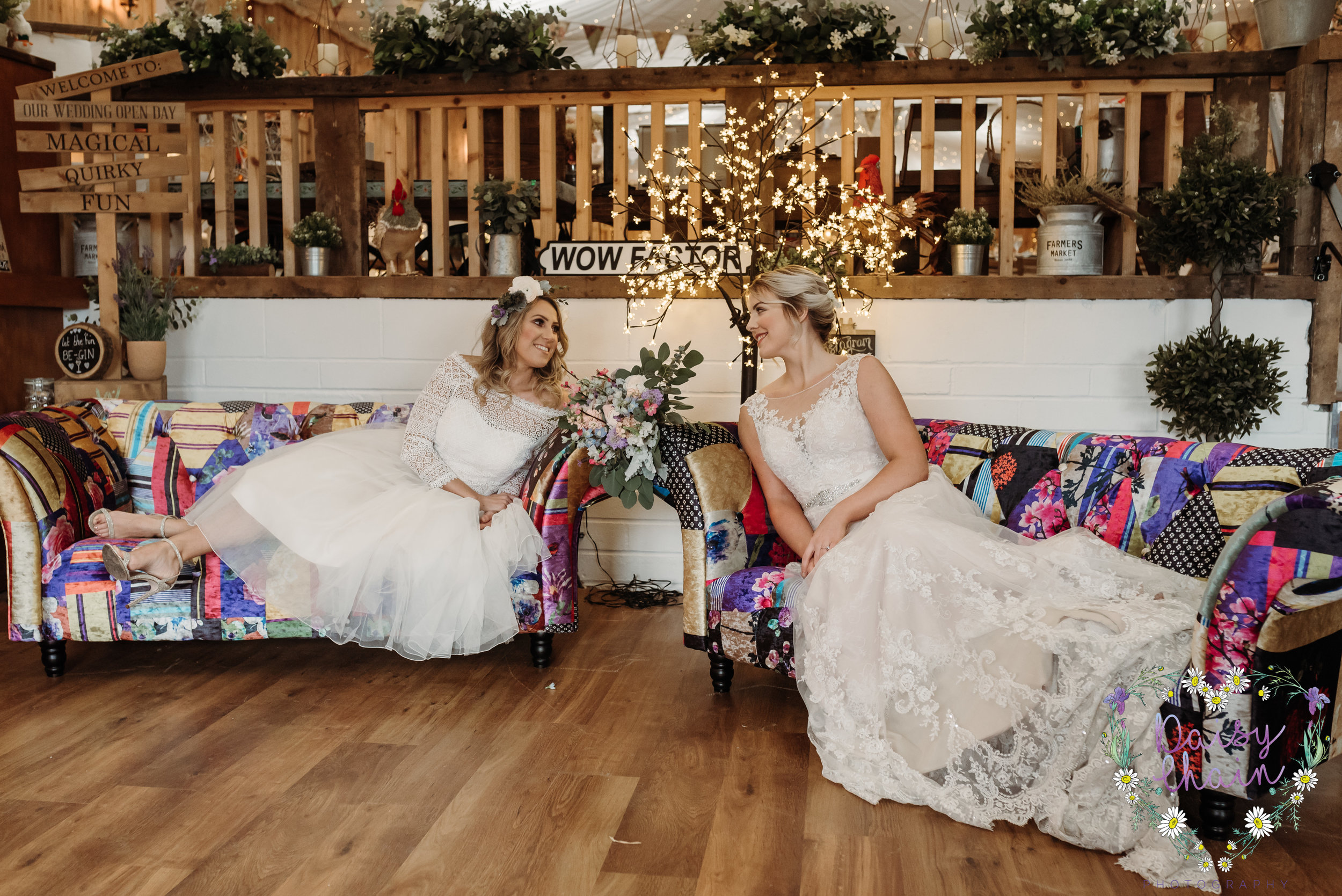 Same sex boho wedding - lancashire