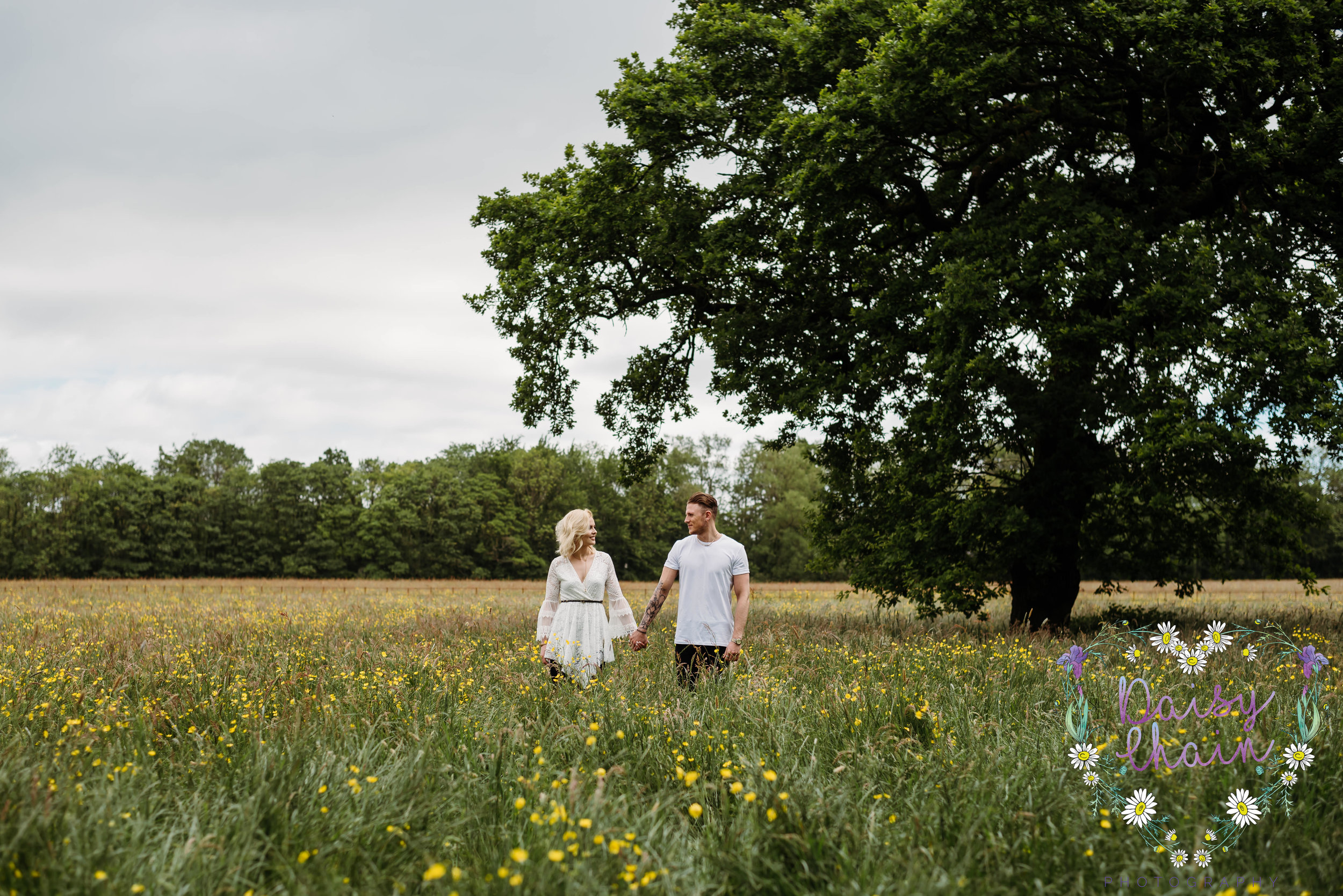 Meadow engagement shoot