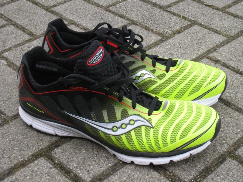 Saucony Kinvara 3 - good low drop shoe and fast.