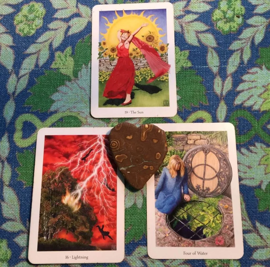 Swan Blessing reading with the Gaian Tarot before Alex journeyed with the Swan