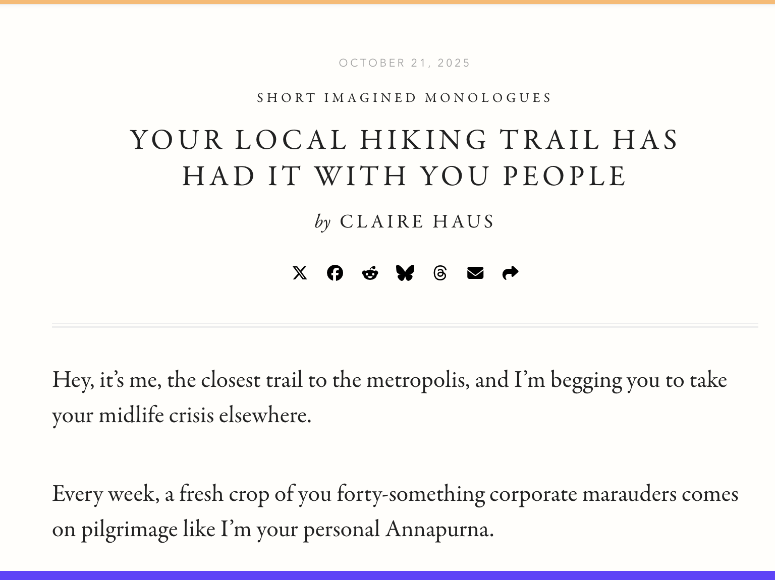 McSweeney's article screenshot