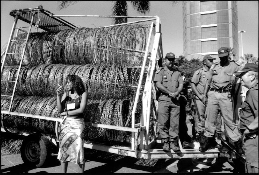 Barbed Wire for Protestors, World Conference Against Racism (Copy)