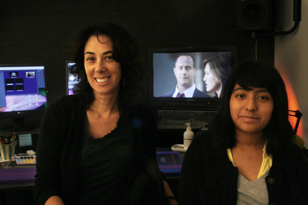 Law&Order: SVU editor, Nancy Forner, with Intern Jocelyn Ramirez. (Copy)