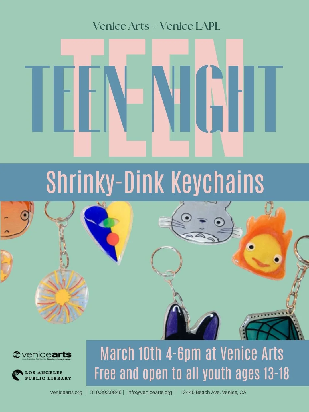 Teen Nights in collaboration with the Venice Branch Library