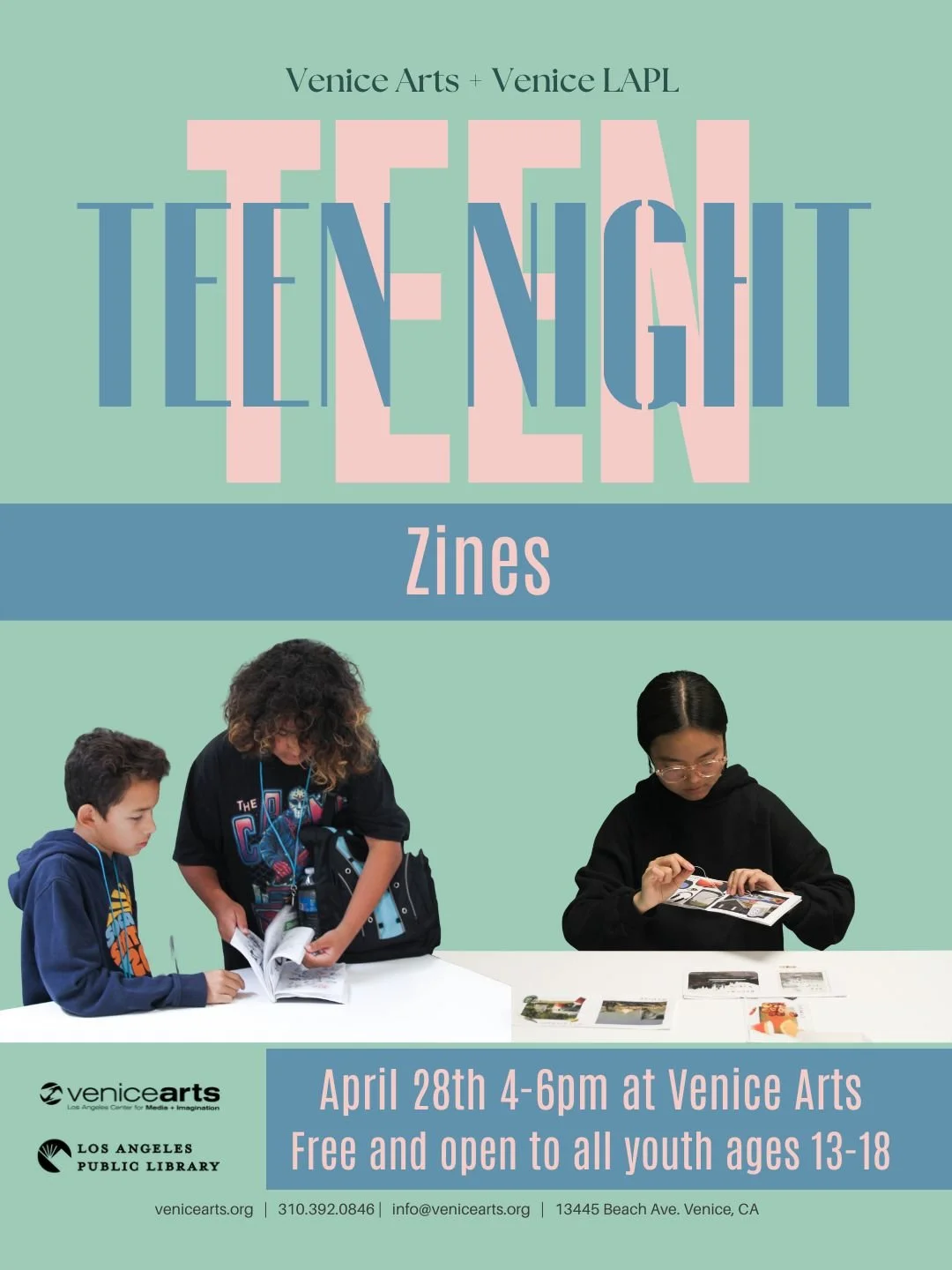 Teen Nights in collaboration with the Venice Branch Library