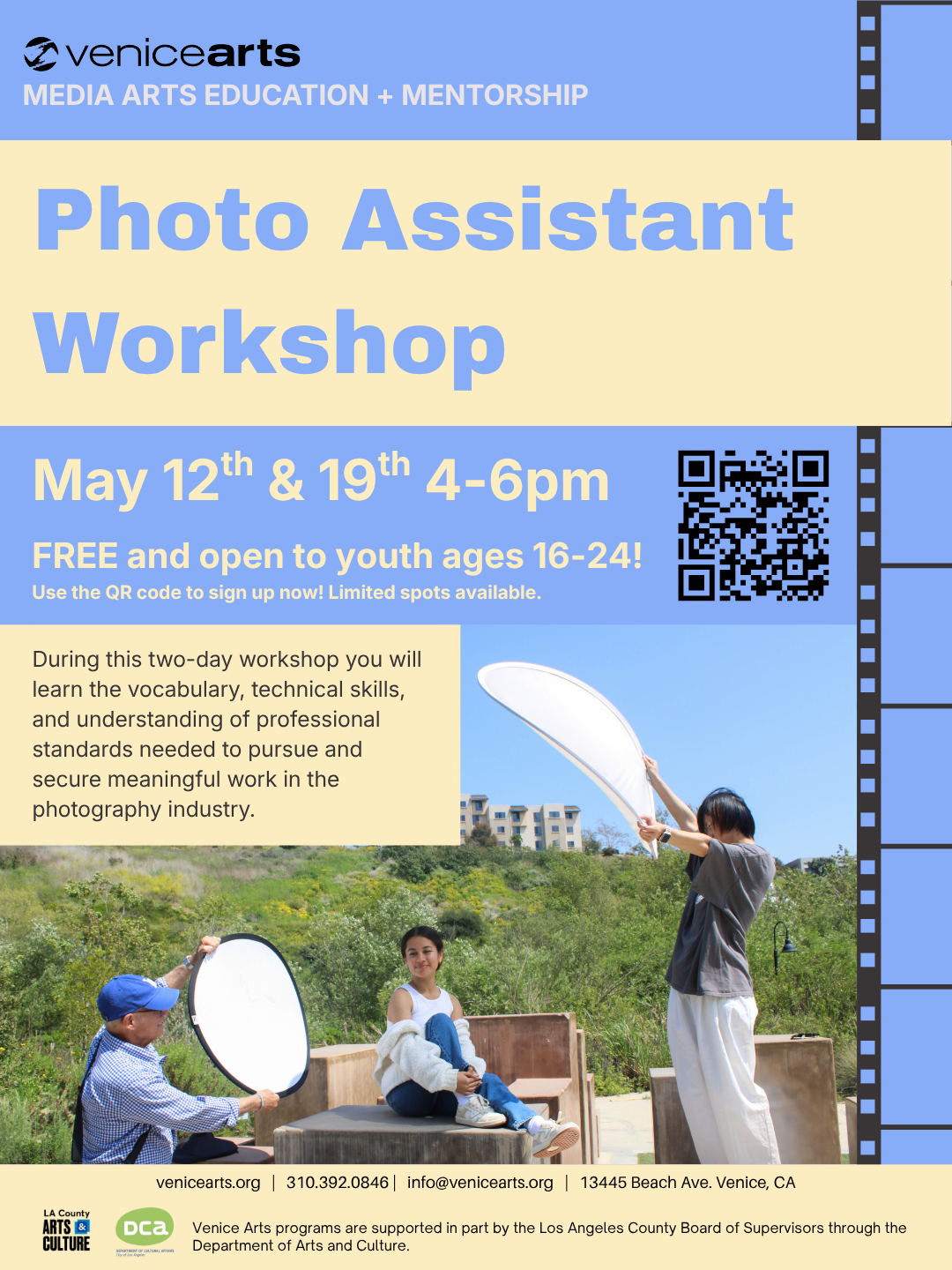 Free Photo Assistant Workshops with Eddie McShane