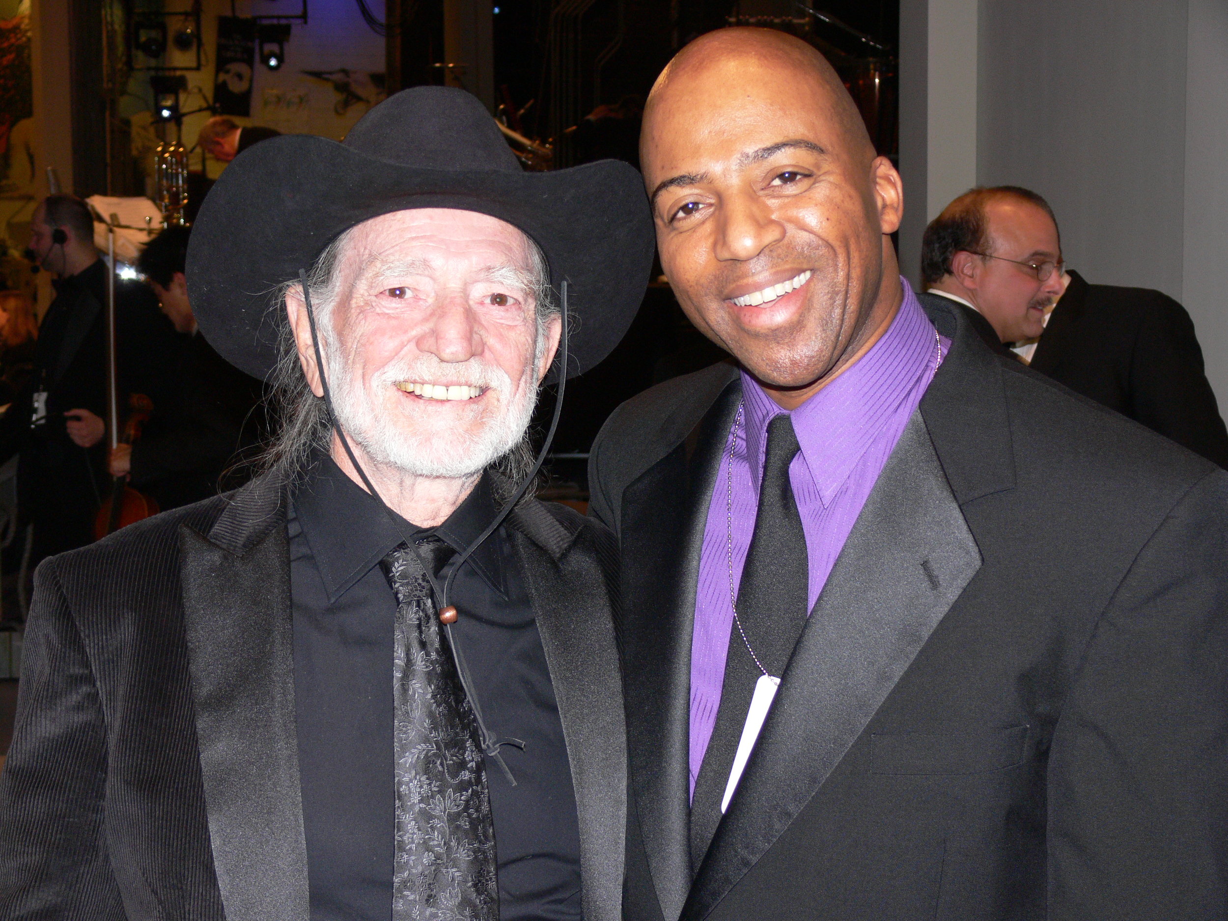 Willie Nelson and Keith Robinson