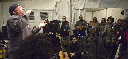 Rehearsal for Obama Inauguration, DC, “We are One”