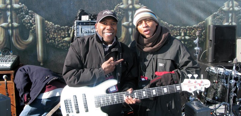 Nathan East and Keith Robinson at Obama Inauguration, DC, “We are One”