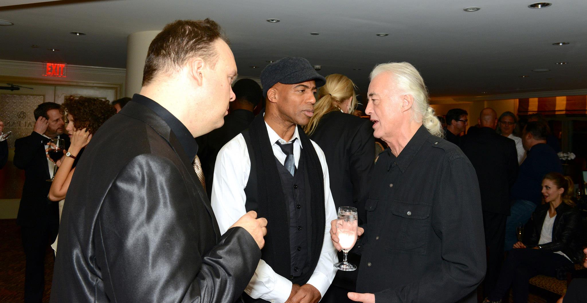 Rob Mathes, Keith Robinson and Jimmy Page