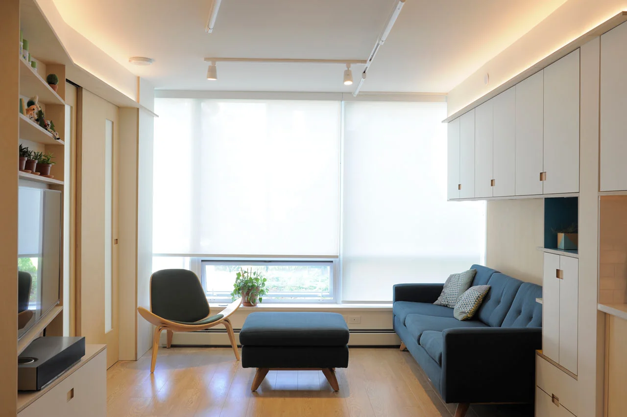 Design Milk - A 600 Square Foot Apartment That Maximizes Every