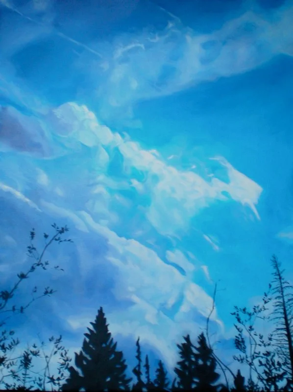 Sky Study I. Oil on Canvas. 36x48