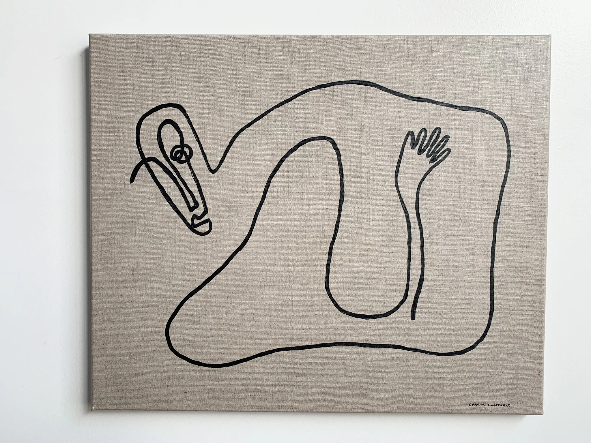 Lounge on Linen 20x24